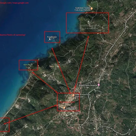 Country Traditional House In Corfu Village, Greece * Sinarádes