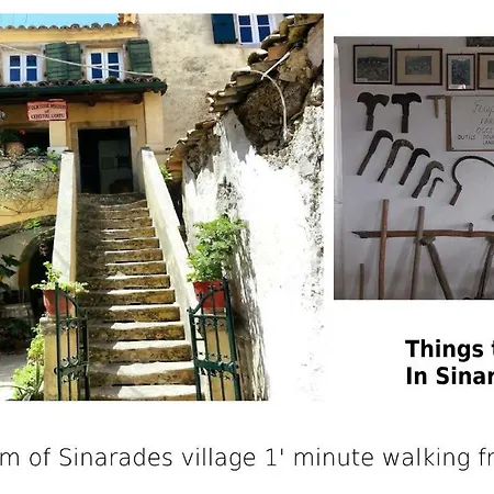 Country Traditional House In Corfu Village, Greece *