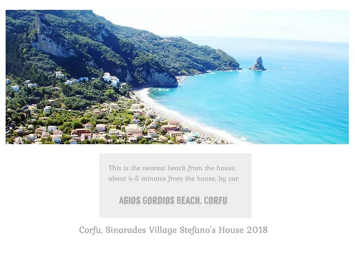 Country Traditional House In Corfu Village, Greece * Sinarádes